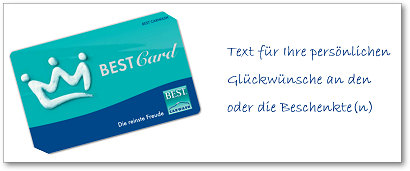 Die BEST Card als Geschenk