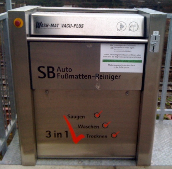 Edelstahl-Mattenwäscher