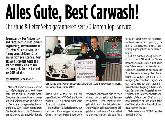 20-j&auml;hriges Firmenjubil&auml;um Anzeige Blizz